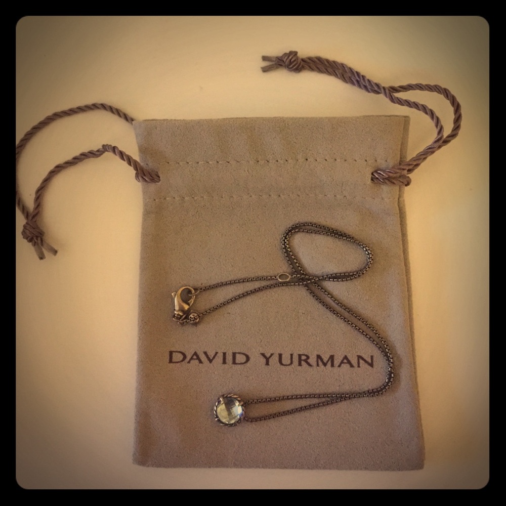 David Yurman Silver Necklace with Gemstone